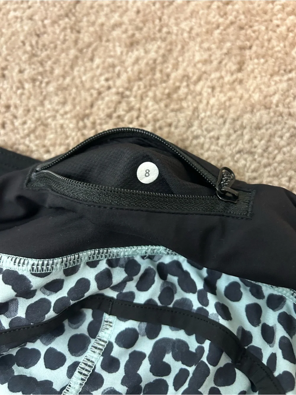 Lululemon Run Speed Ace Spot Tranquil Shorts Sz 8